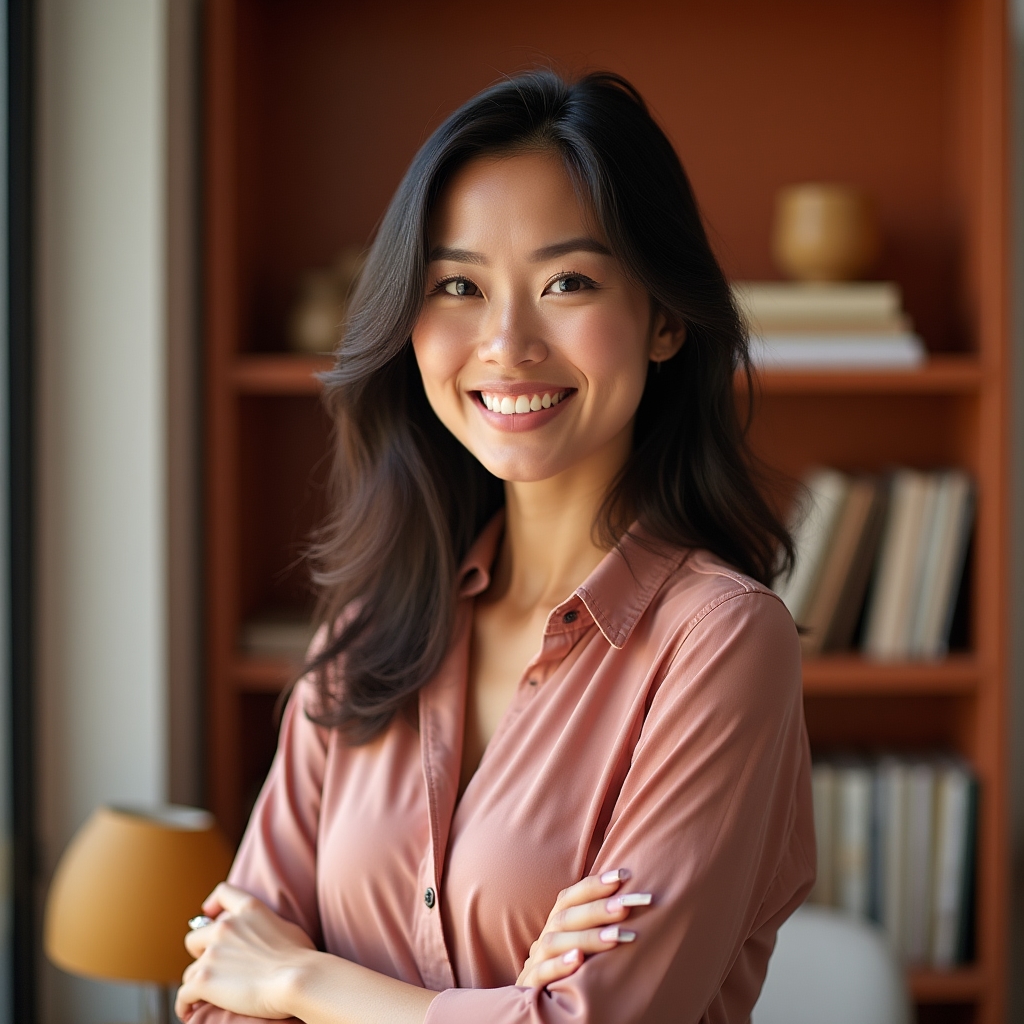 Portrait of the editorial workflow lead at Voyepi Tawano